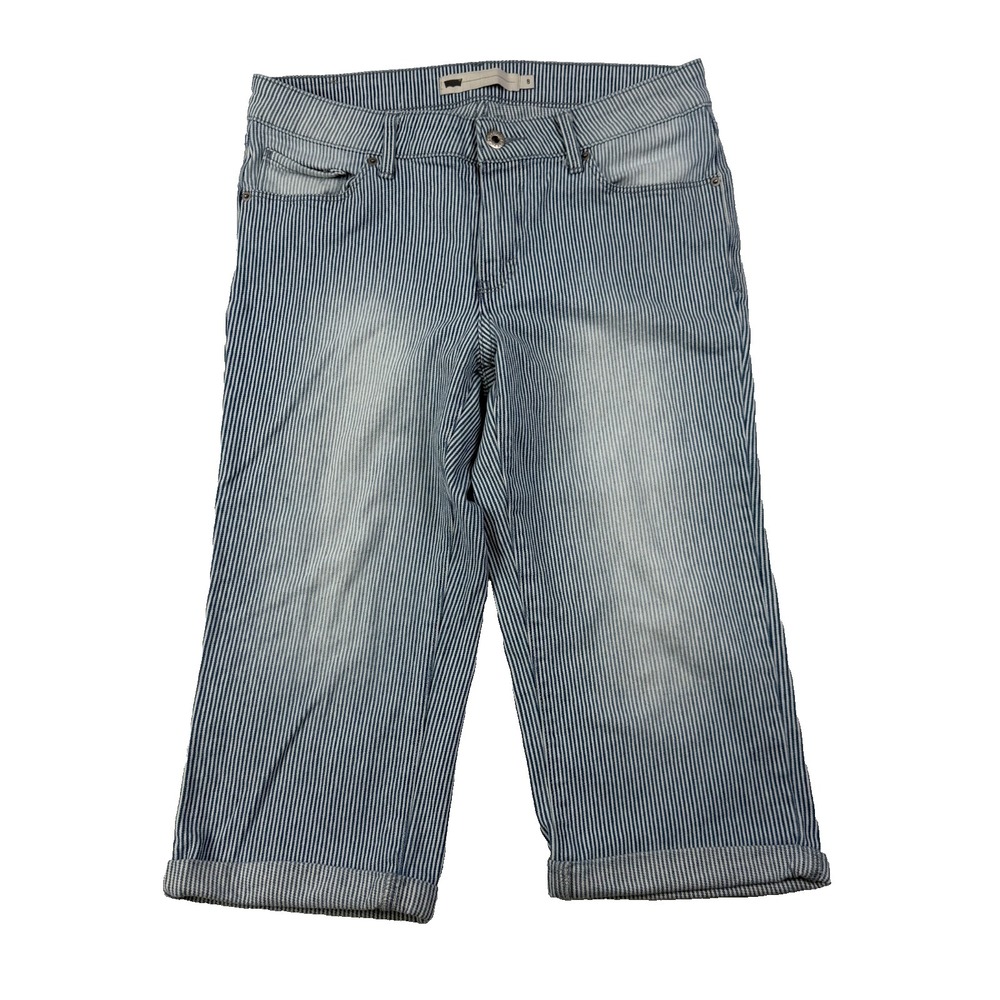 Levi's Women's 311 Shaping Skinny Capri Jeans Size 8 Railroad‎ Stripes Stretch